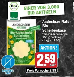HIT Andechser Natur Bio Scheibenkäse Angebot