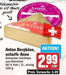 HIT Anton Bergkäse, scharfe Anna Angebot
