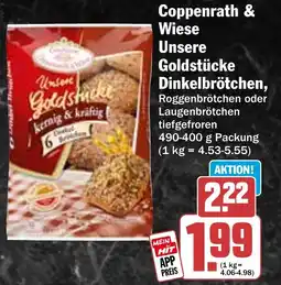 HIT Coppenrath & Wiese Unsere Goldstücke Dinkelbrötchen Angebot