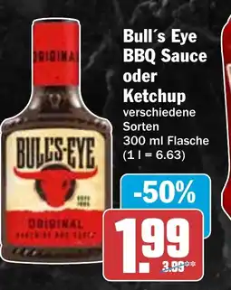 HIT Bull's Eye BBQ Sauce oder Ketchup Angebot