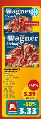 PENNY ORIGINAL WAGNER Steinofenpizza Angebot