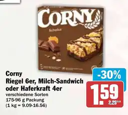 HIT Corny Riegel 6er, Milch-Sandwich oder Haferkraft 4er Angebot