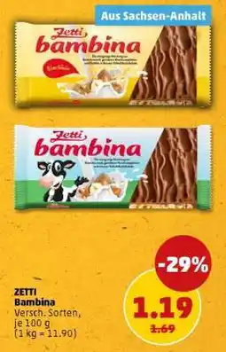 PENNY Zetti Bambina Angebot