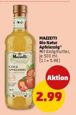 PENNY MAZZETTI Bio Natur Apfelessig Angebot
