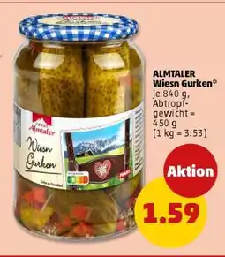 PENNY ALMTALER Wiesn Gurken Angebot
