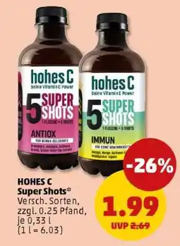 PENNY Hohes C Super Shots Angebot