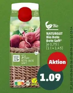 PENNY NATURGUT Bio Rote Bete Saft Angebot