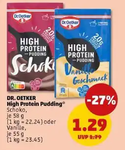 PENNY DR. OETKER High-Protein- Pudding Angebot