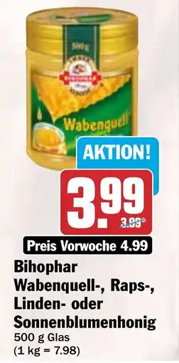 HIT Bihophar Wabenquell-, Raps-, Linden- oder Sonnenblumenhonig Angebot