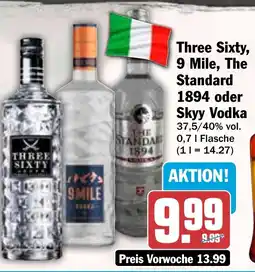 HIT Three Sixty, 9 Mile, The Standard 1894 oder Skyy Vodka Angebot