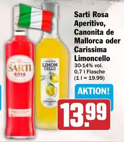 HIT Sarti Rosa Aperitivo, Canonita de Mallorca oder Carissima Limoncello Angebot