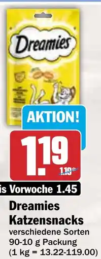 HIT Dreamies Katzensnacks Angebot