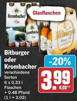 HIT Bitburger oder Krombacher Angebot