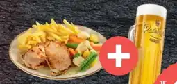 XXXLutz XXXL Schweinerücken mit Pommes frites und Gemüse Angebot