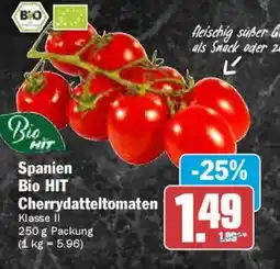 AEZ Spanien Bio HIT Cherrydatteltomaten Angebot