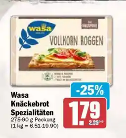 AEZ Wasa Knäckebrot Spezialitäten Angebot