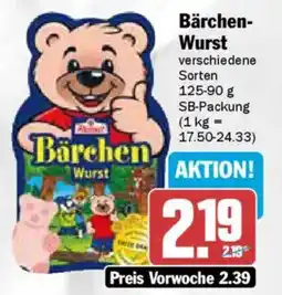 AEZ Bärchen Wurst Angebot