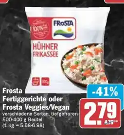 AEZ Frosta Fertiggerichte oder Frosta Veggies/Vegan Angebot