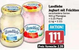 AEZ Landliebe Joghurt mit Früchten Angebot