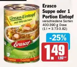 AEZ Erasco Suppe oder 1 Portion Eintopf Angebot
