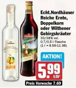 AEZ Echt.Nordhäuser Reiche Ernte, Doppelkorn oder Wilthener Gebirgskräuter Angebot