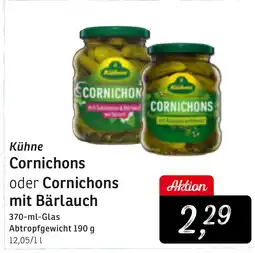 KONSUM Kühne Cornichons oder Cornichons mit Bärlauch Angebot