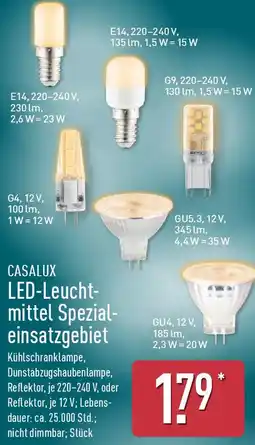 Aldi Nord CASALUX LED-Leuchtmittel Spezialeinsatzgebiet Angebot