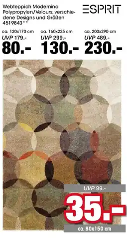 Möbel Martin ESPRIT Webteppich Modernina Angebot