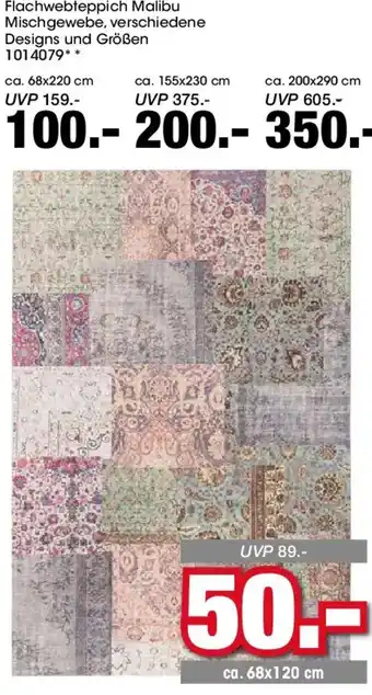 Flachwebteppich Malibu