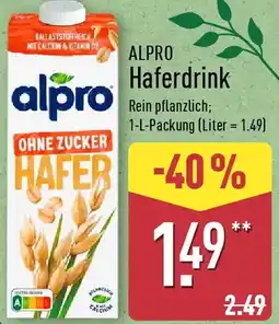 Aldi Nord ALPRO Haferdrink Angebot