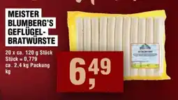 Handelshof MEISTER BLUMBERG'S GEFLÜGEL- BRATWÜRSTE Angebot
