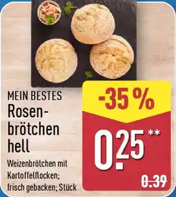Aldi Nord MEIN BESTES Rosenbrötchen hell Angebot