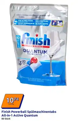 Action Finish Powerball Spülmaschinentabs All-in-1 Active Quantum Angebot
