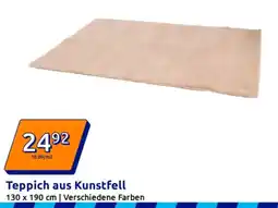 Action Teppich aus Kunstfell Angebot