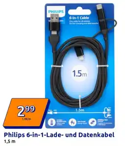 Action Philips 6-in-1-Lade- und Datenkabel Angebot