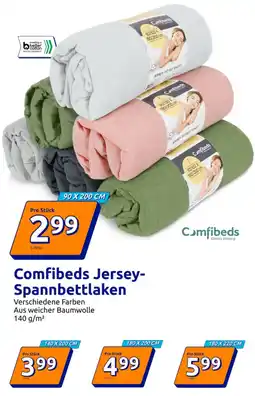 Action Comfibeds Jersey- Spannbettlaken Angebot