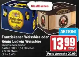 AEZ Franziskaner Weissbier oder König Ludwig Weissbier Angebot