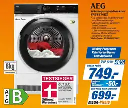 Expert Aeg wärmepumpentrockner tr8t870ex Angebot