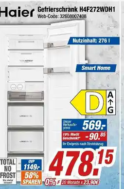 Expert Haier gefrierschrank h4f272wdh1 Angebot