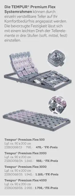 Tempur premium flex 500