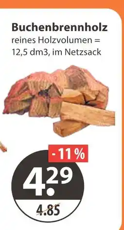 V Markt Buchenbrennholz Angebot