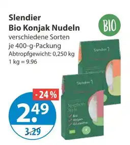 V Markt Slendier bio konjak nudeln Angebot