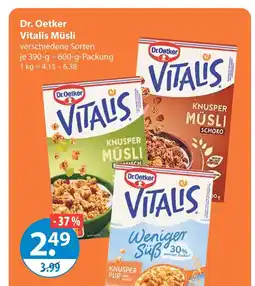 V Markt Dr. oetker vitalis müsli knusper klassisch Angebot