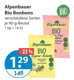 V Markt Alpenbauer bio bonbons ingwer-kräuter Angebot