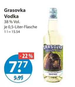 V Markt Grasovka vodka Angebot