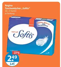 V Markt Regina taschentücher „softis“ Angebot
