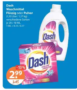 V Markt Dash waschmittel flüssig Angebot