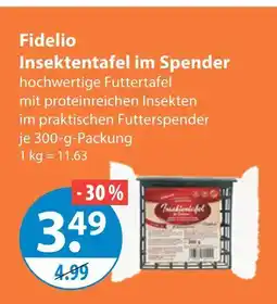 V Markt Fidelio insektentafel im spender Angebot