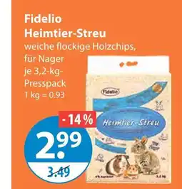 V Markt Fidelio heimtier-streu Angebot