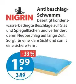 V Markt Nigrin antibeschlag-schwamm Angebot